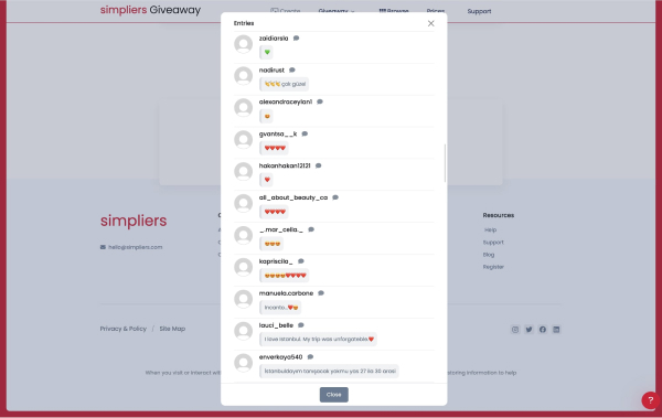 Free X (Twitter) Giveaway Picker Pick a winners from all comments and likes for X (Twitter) Giveaway